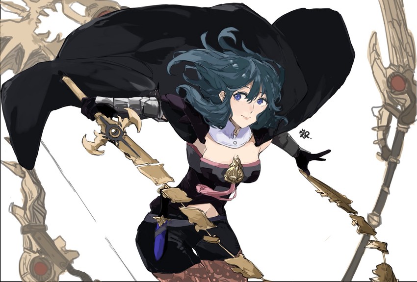 female byleth (fire emblem and 2 more) drawn by sakuremi