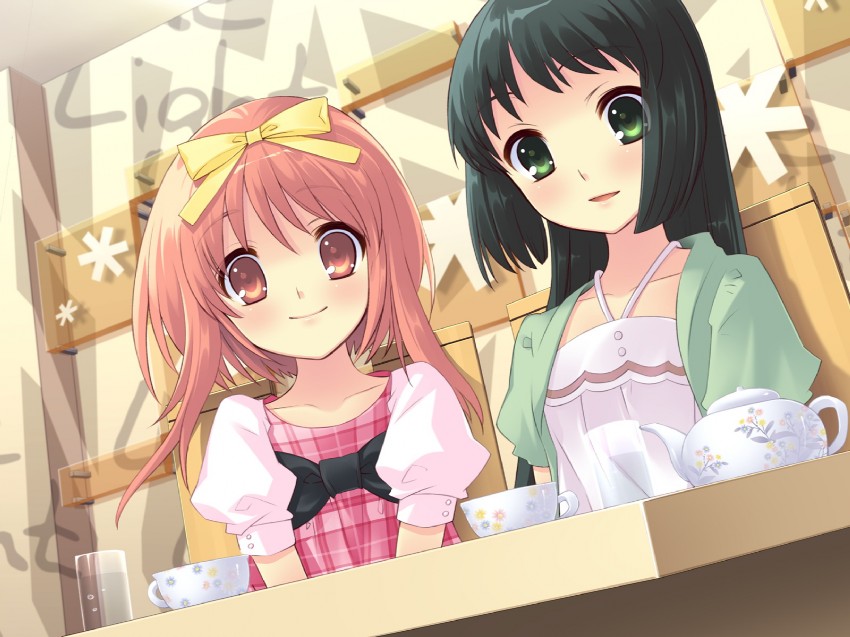 akihime sumomo and yaeno nadeshiko (nanatsuiro drops) drawn by ito_noizi