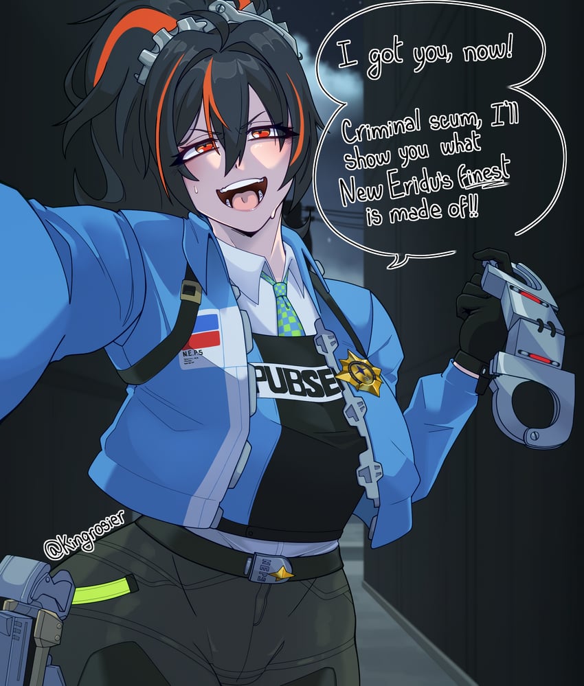 zhu yuan (zenless zone zero) drawn by king_rosier