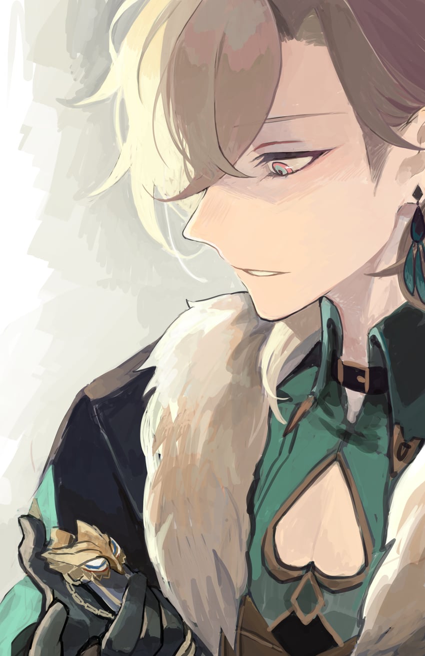 aventurine (honkai and 1 more) drawn by chikushi_azu