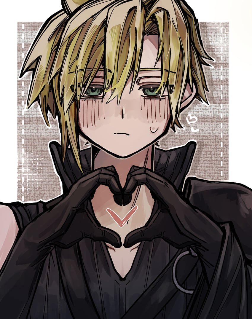 cloud strife (final fantasy and 2 more) drawn by kawa_2929_ff