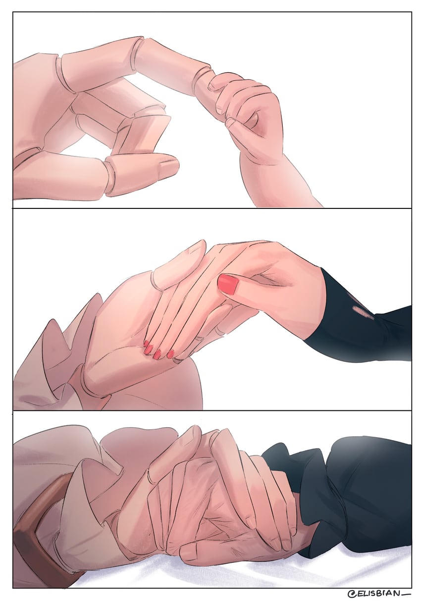 cecilia immergreen and elizabeth rose bloodflame (hololive and 1 more) drawn by elisbian
