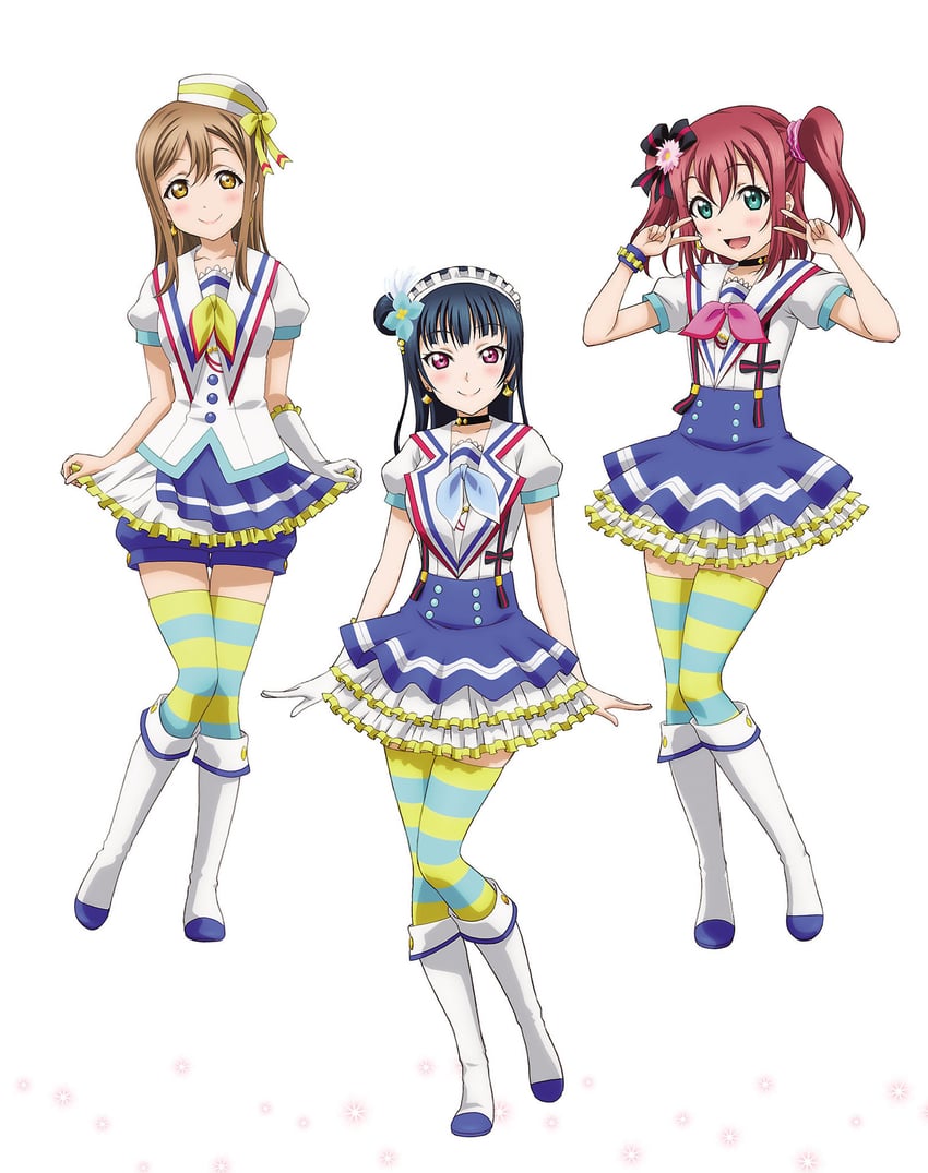 tsushima yoshiko, kunikida hanamaru, and kurosawa ruby (love live! and 1 more)