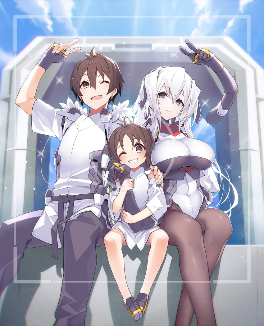 horizon ariadust, aoi toori, and oriotorai makiko (kyoukaisenjou no horizon) drawn by kodama_yuu