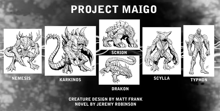 nemesis, drakon, scylla, karkinos, scrion, and 1 more (nemesis saga and 3 more) drawn by matt_frank