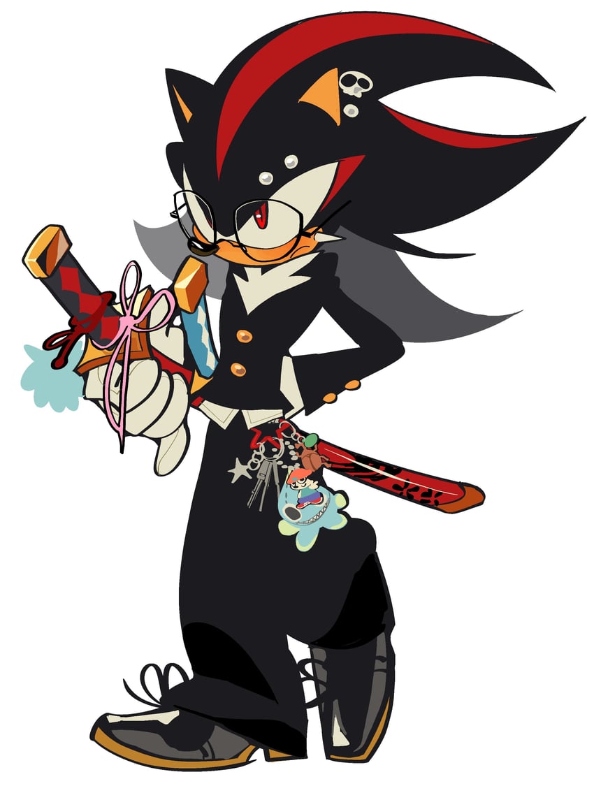 shadow the hedgehog, neutral chao, and parappa (sonic and 1 more) drawn by kosherea