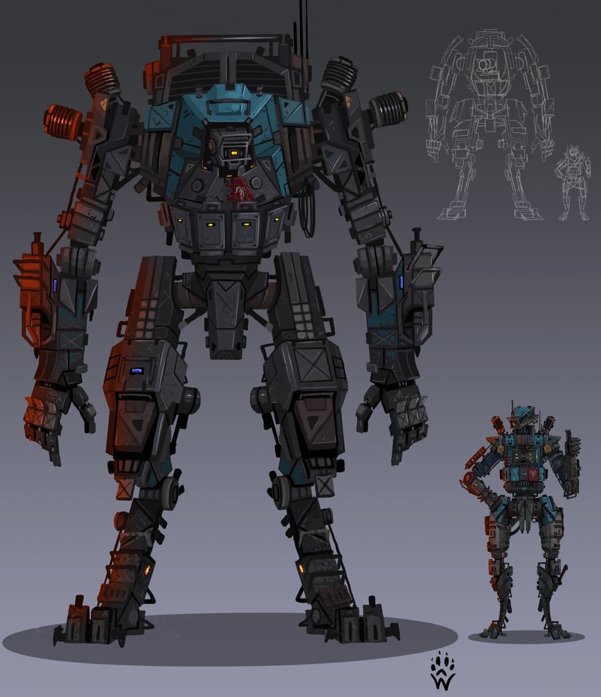 pathfinder (apex legends and 1 more) drawn by wolfdawg_art