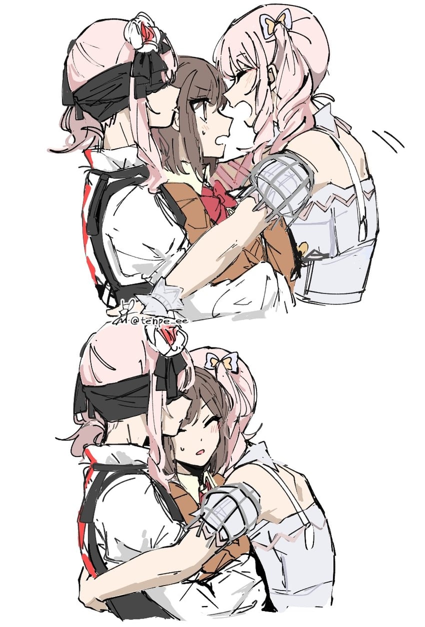 shinonome ena and akiyama mizuki (project sekai) drawn by tenpe_ee