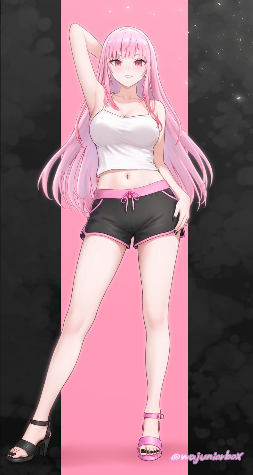 mori calliope (hololive and 1 more) drawn by wajuniorbox