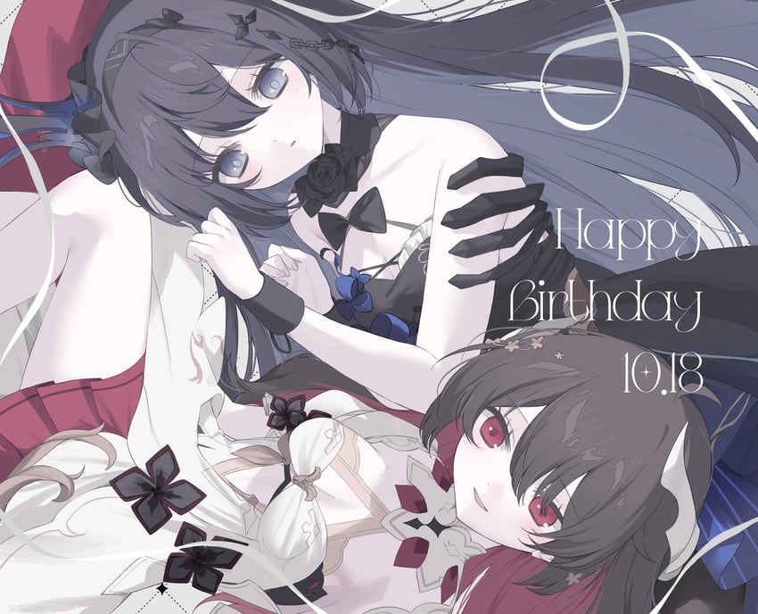 seele vollerei and seele (honkai and 1 more) drawn by xcoxcs