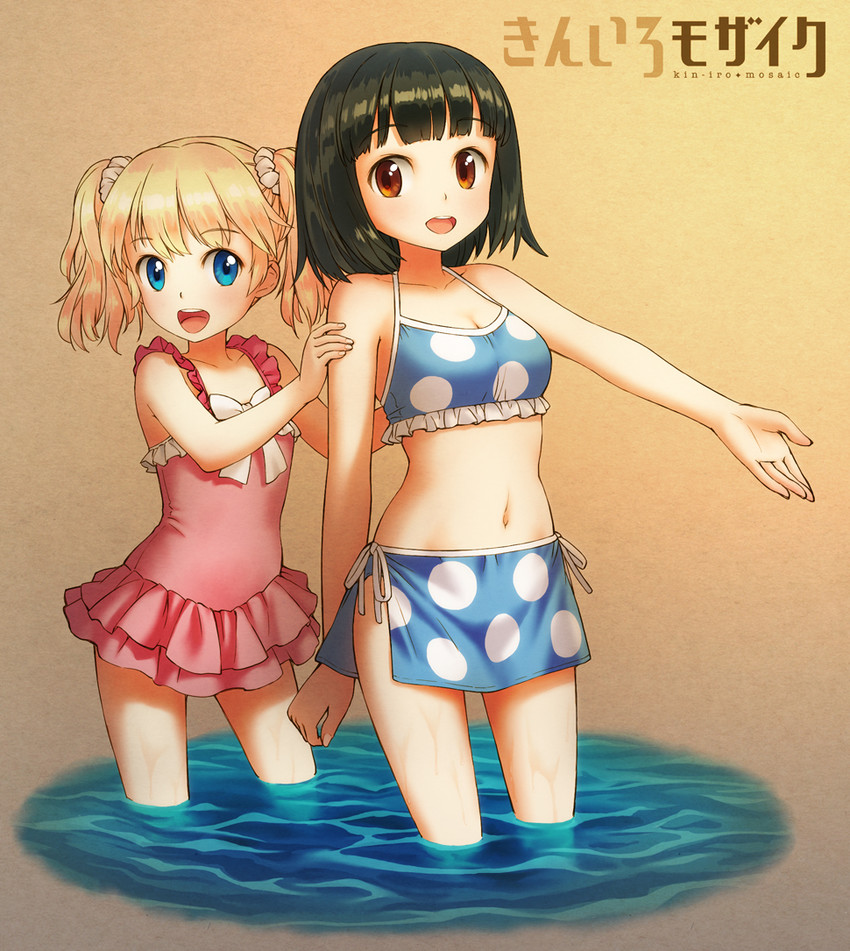 alice cartelet and oomiya shinobu (kin-iro mosaic) drawn by poripori