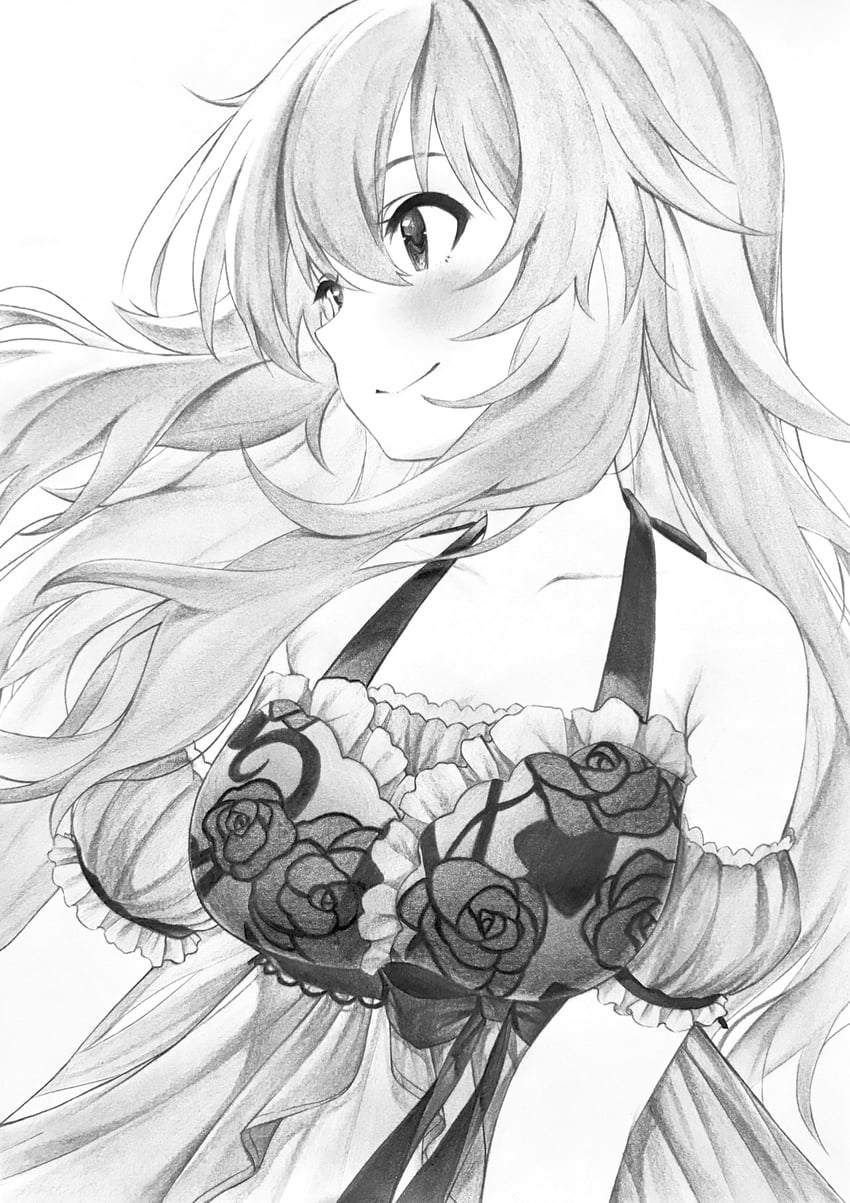 hoshii miki (idolmaster and 2 more) drawn by sasa_koutoyomu
