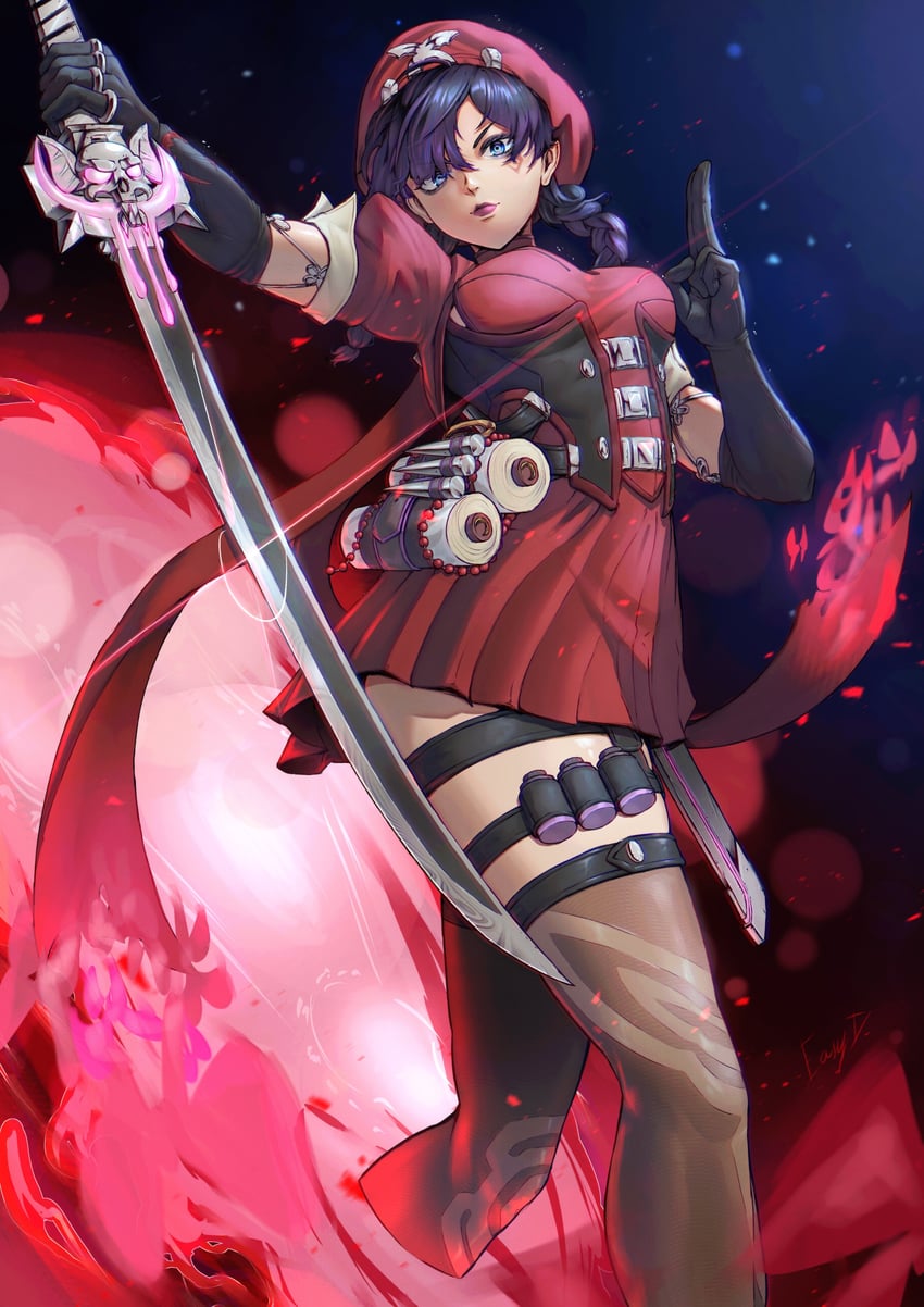 psylocke (marvel and 2 more) drawn by eezee_dee