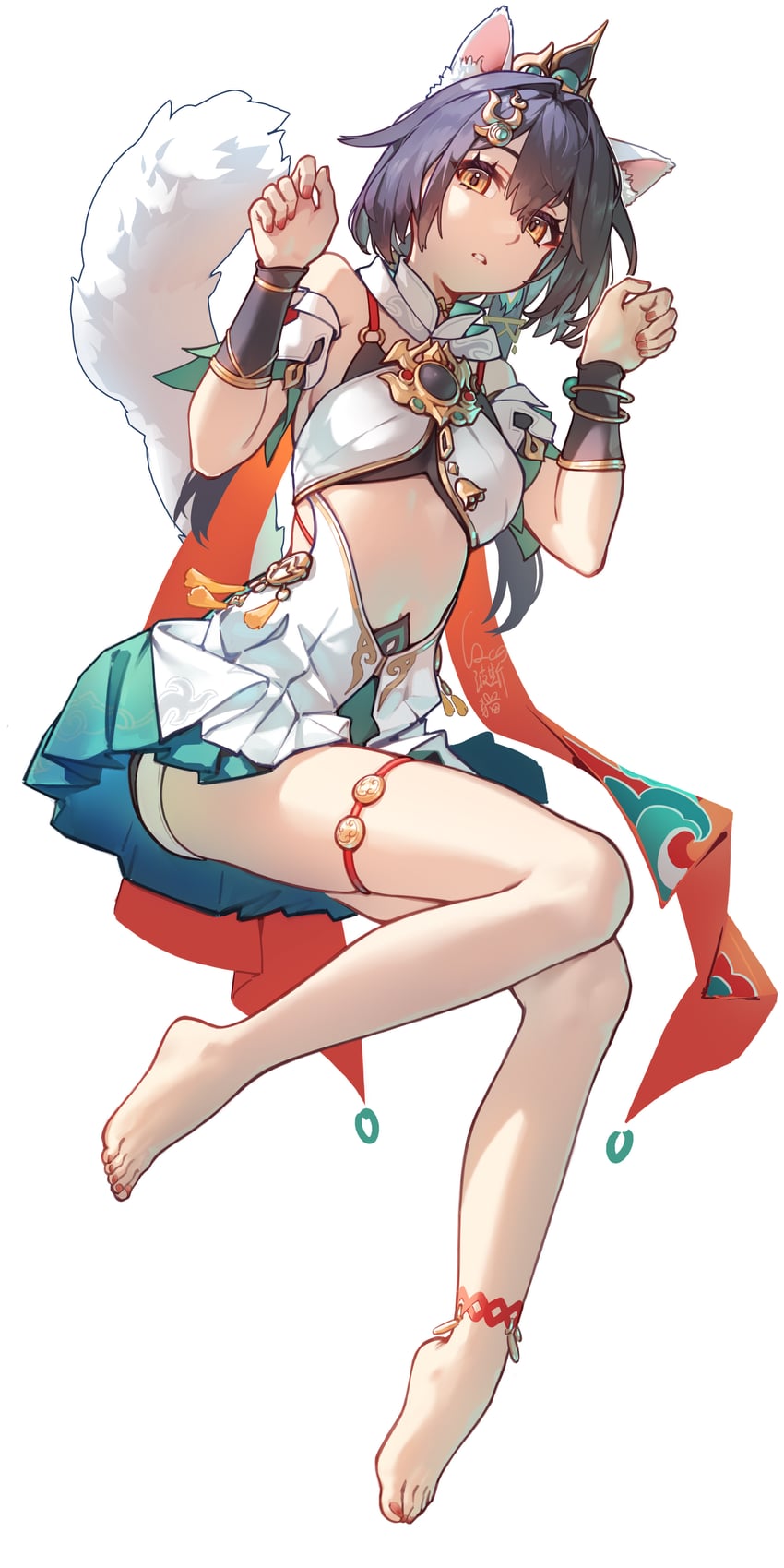 yunli (honkai and 1 more) drawn by cqc_no_hashi_neko