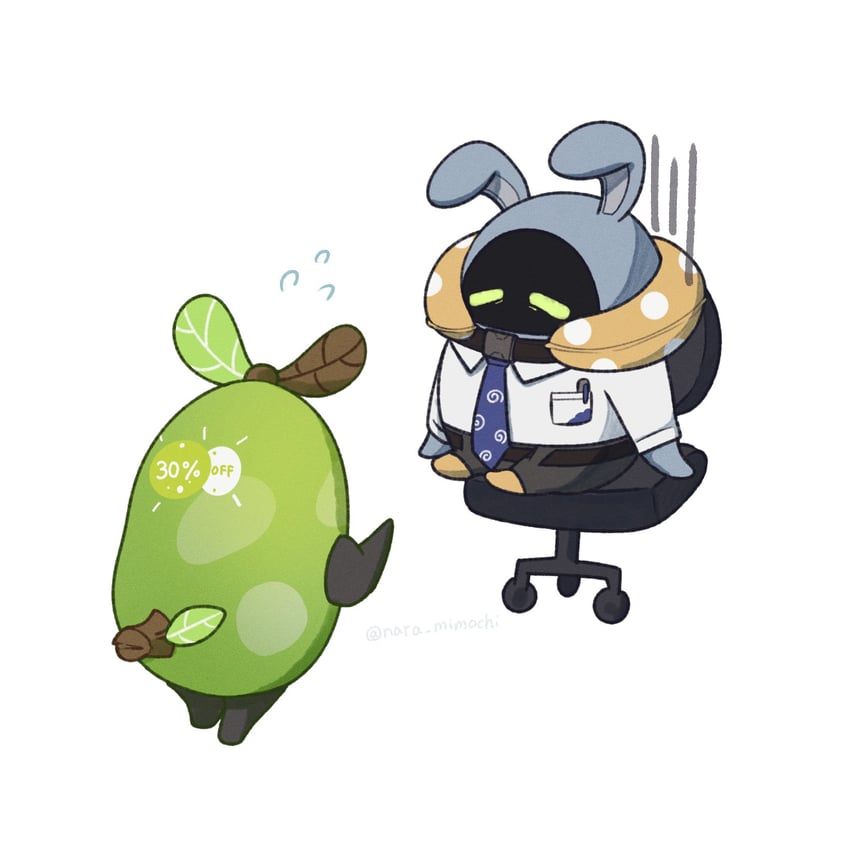 avocaboo and overtimeboo (zenless zone zero) drawn by nara_mimochi