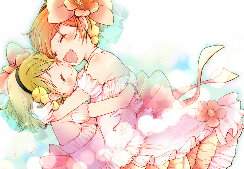 hoshizora rin and koizumi hanayo (love live! and 1 more) drawn by honami_yuu