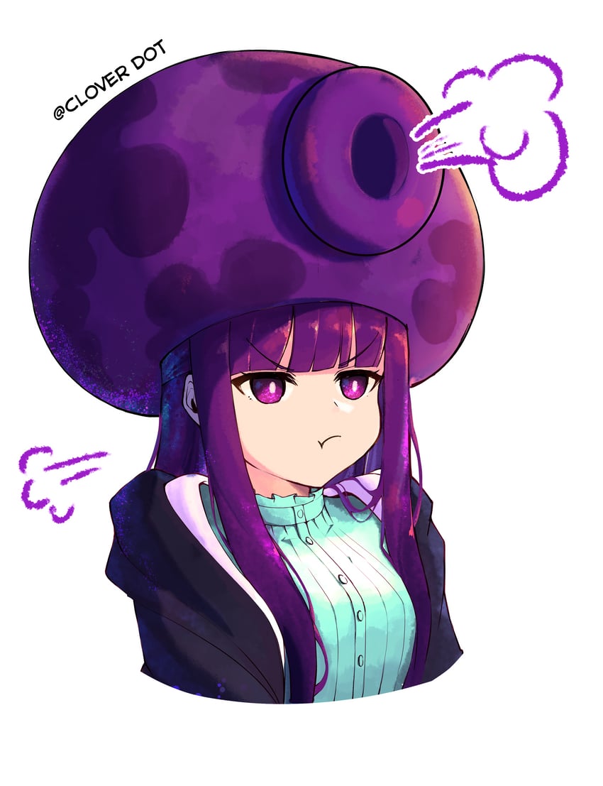 fern and fume-shroom (sousou no frieren and 1 more) drawn by clover_dot_(clov_erd)