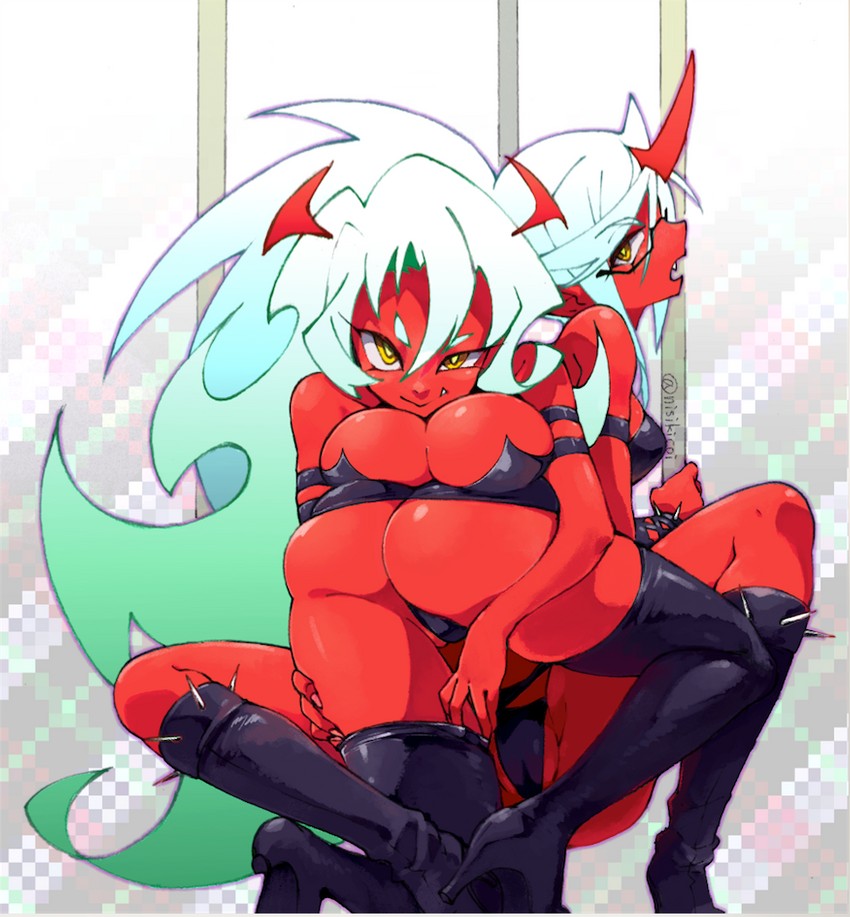 kneesocks and scanty (panty & stocking with garterbelt) drawn by koi_(nisikicoi)