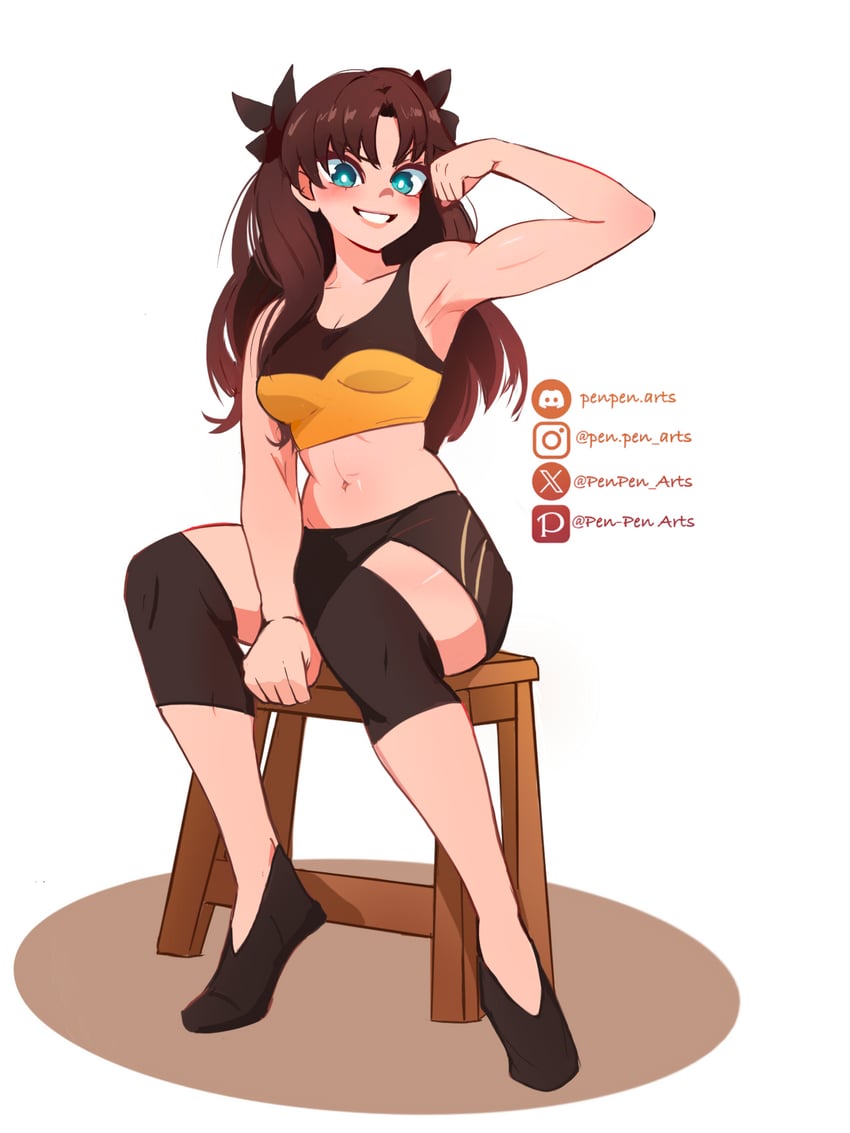 tohsaka rin (fate and 2 more) drawn by pen-pen_arts
