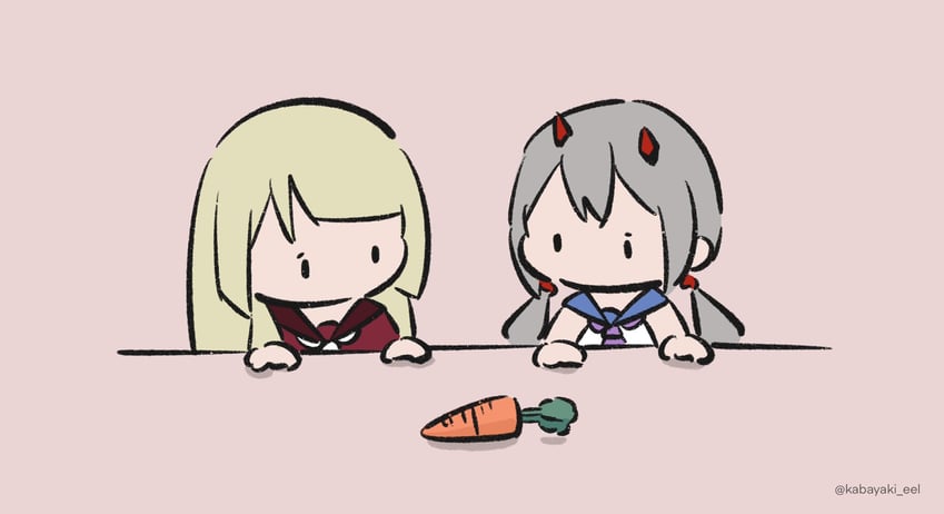 miyagawa takane and fujita asagao (assault lily) drawn by kabayaki_(kabayaki_eel)