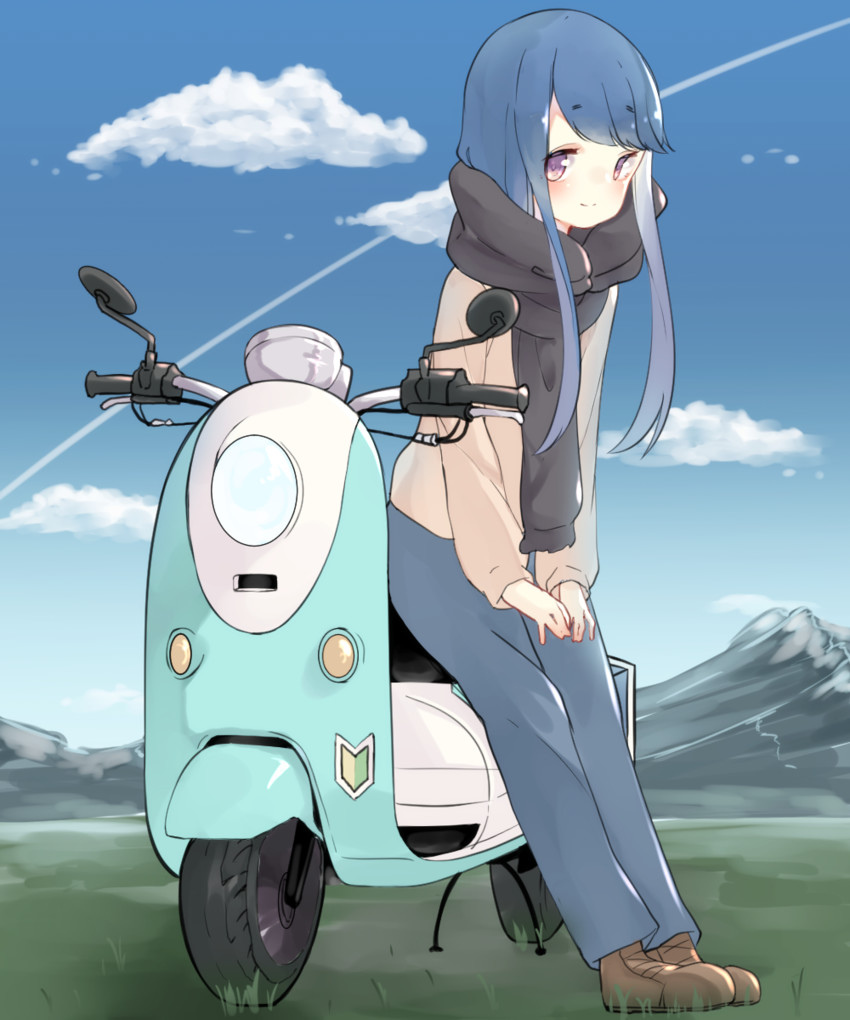 shima rin (yurucamp and 1 more) drawn by agaki_anko