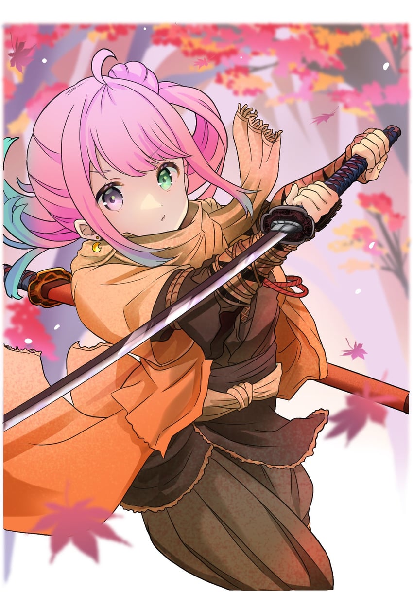 himemori luna and sekiro (hololive and 1 more) drawn by siitake_hat