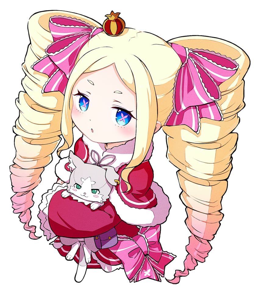 beatrice and puck (re:zero kara hajimeru isekai seikatsu) drawn by premium_(prmsub)