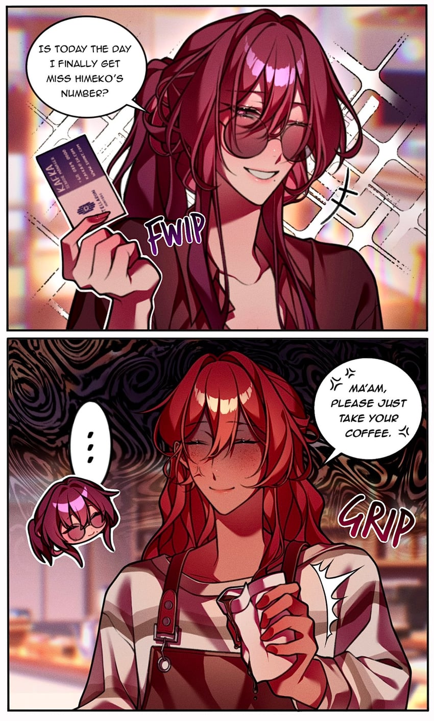 kafka and himeko (honkai and 1 more) drawn by emeys