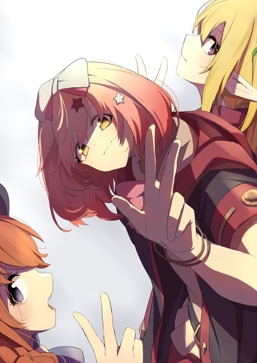 yuni, chloe, and chieru (princess connect!) drawn by momiji_oroshi