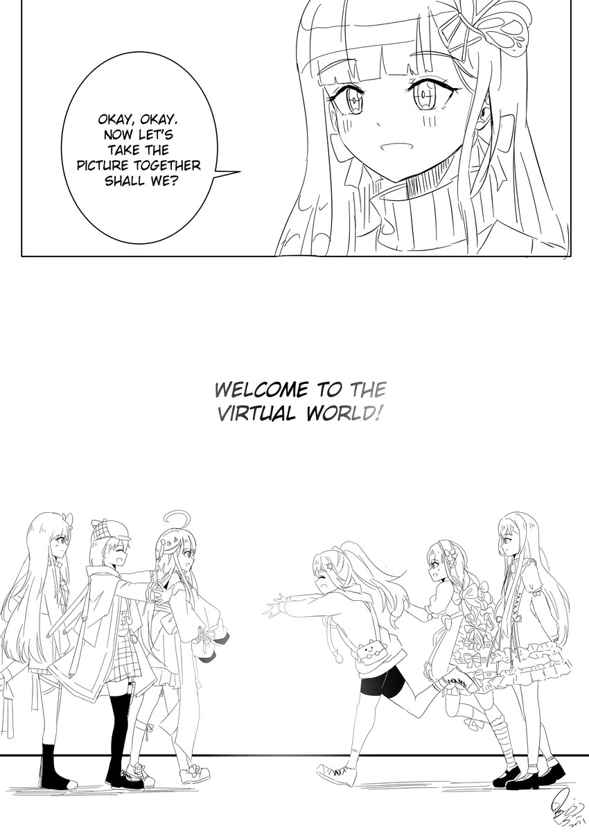 watson amelia, amatsuka uto, aoi nabi, shiratori rena, himukai kogane, and 1 more (hololive and 4 more) drawn by zikryzero