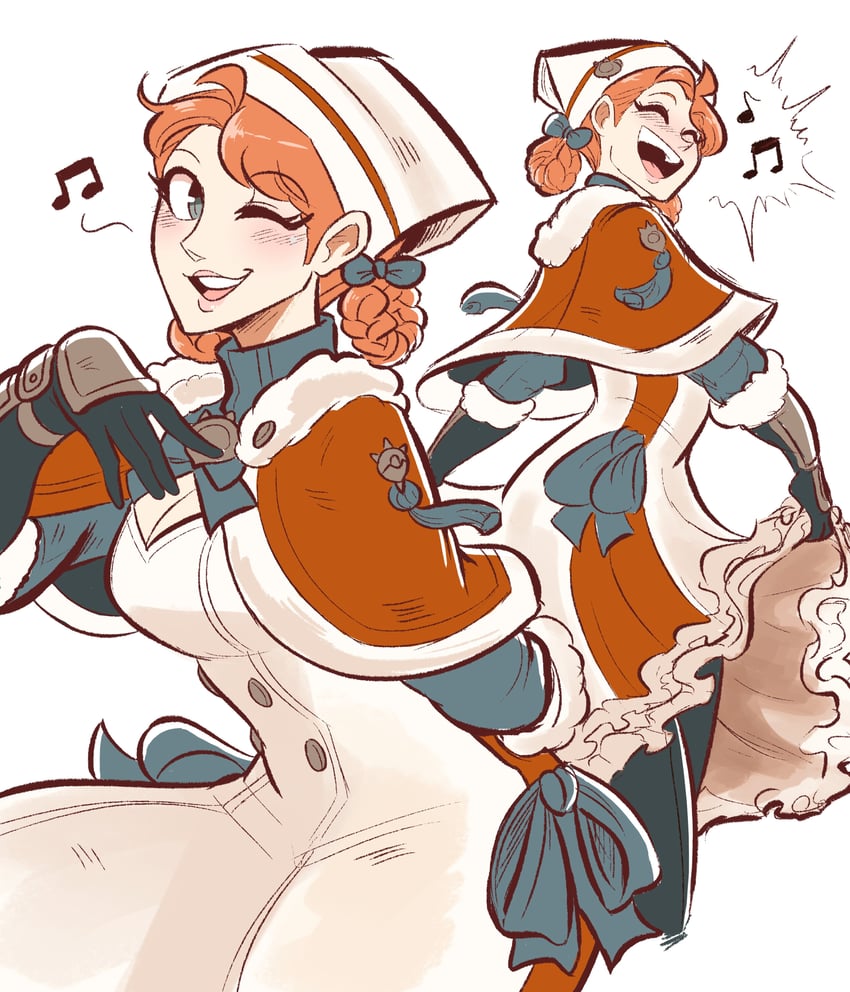 annette fantine dominic (fire emblem and 2 more) drawn by scruffyturtles
