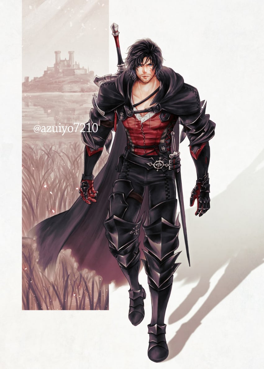 clive rosfield (final fantasy and 1 more) drawn by azuiyo7210