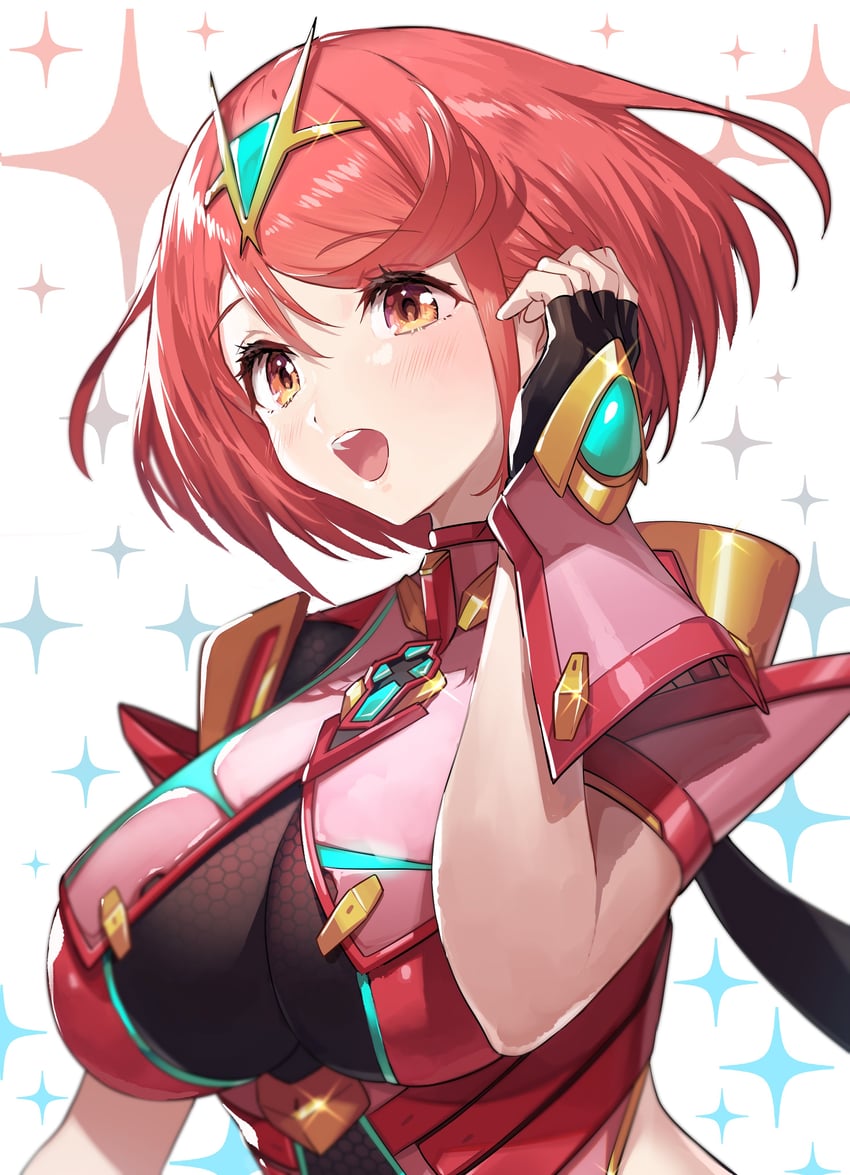 pyra (xenoblade chronicles and 1 more) drawn by green322
