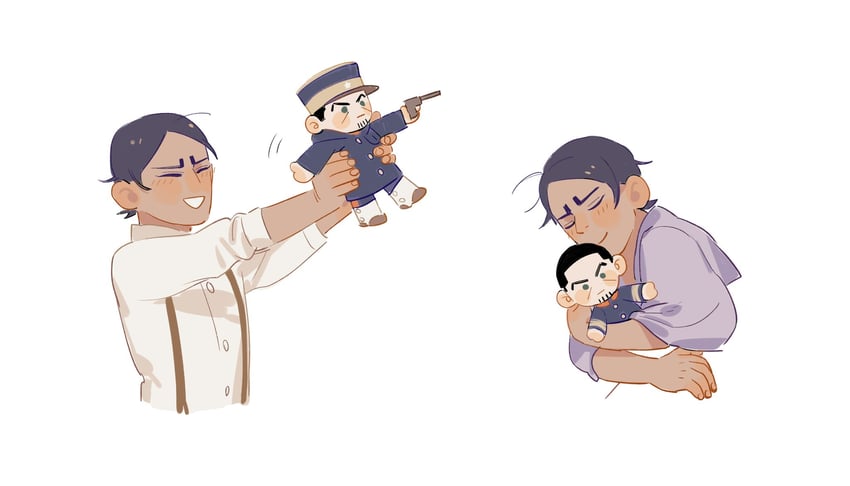 tsukishima hajime and koito otonoshin (golden kamuy) drawn by chengongzi123
