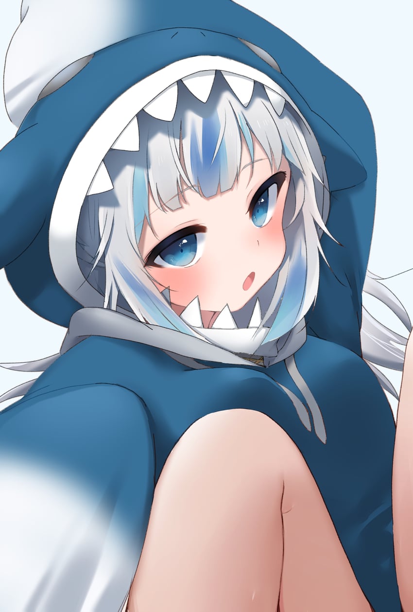 gawr gura (hololive and 1 more) drawn by shuka_(imagesyurrrr)