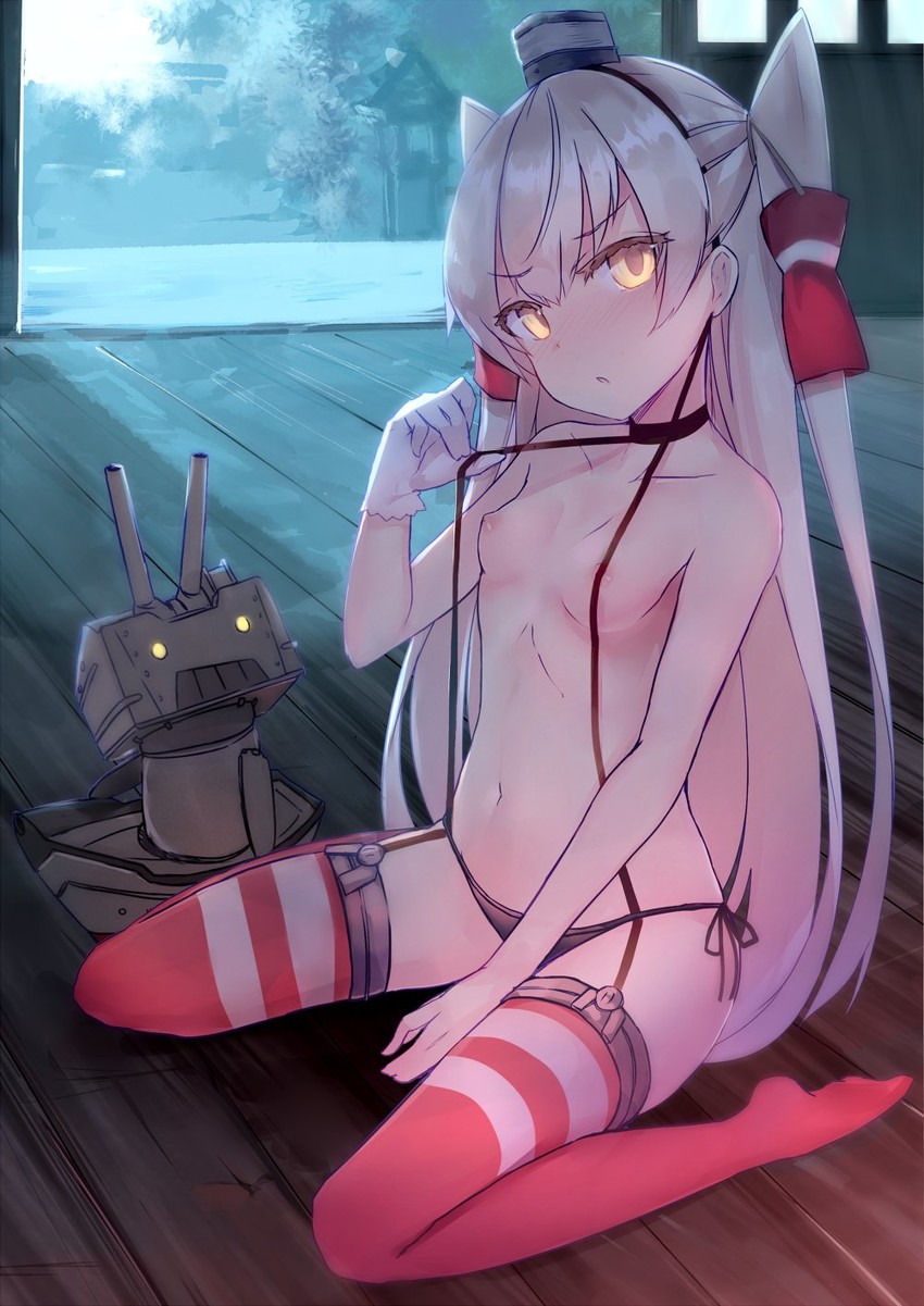 amatsukaze and rensouhou-kun (kantai collection) drawn by kure_(kure_ng)