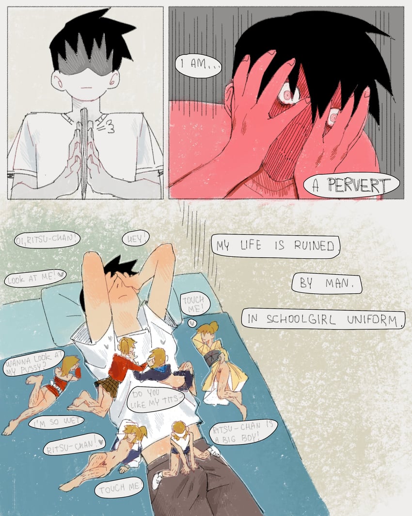 reigen arataka and kageyama ritsu (mob psycho 100) drawn by cc_s_deg