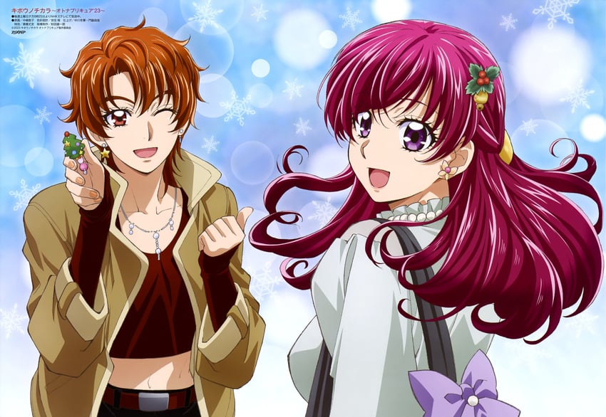 yumehara nozomi and natsuki rin (precure and 2 more) drawn by nakajima_atsuko