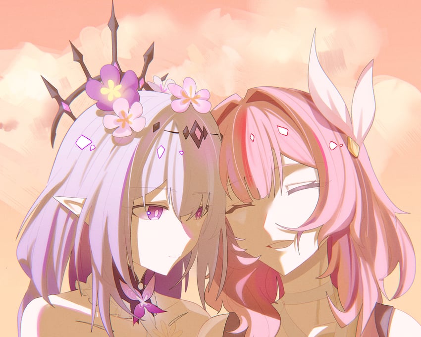 castorice and cyrene (honkai and 1 more) drawn by dengdaixilinzaixingtieshizhuang