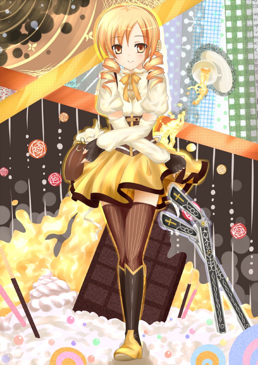 tomoe mami (mahou shoujo madoka magica) drawn by puracotte