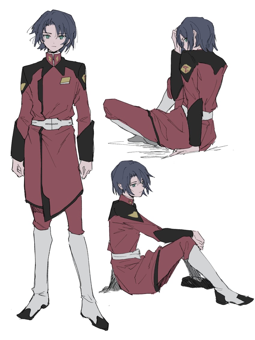 athrun zala (gundam and 3 more) drawn by ebifry_5