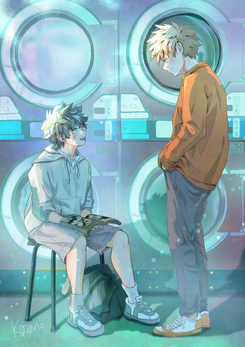 midoriya izuku and bakugou katsuki (boku no hero academia) drawn by koromo06418109