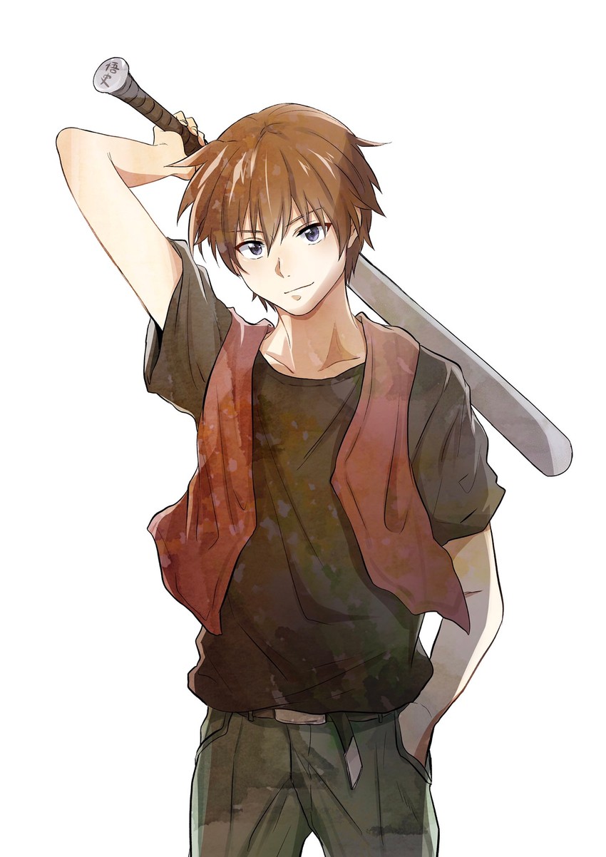 maebara keiichi (higurashi no naku koro ni) drawn by shosudo