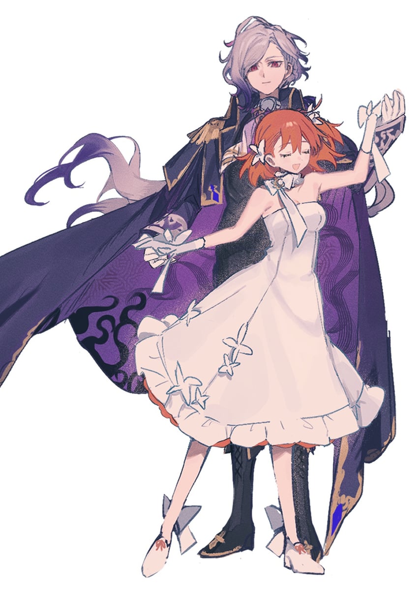 fujimaru ritsuka, edmond dantes, and the count of monte cristo (fate and 1 more) drawn by uxco0