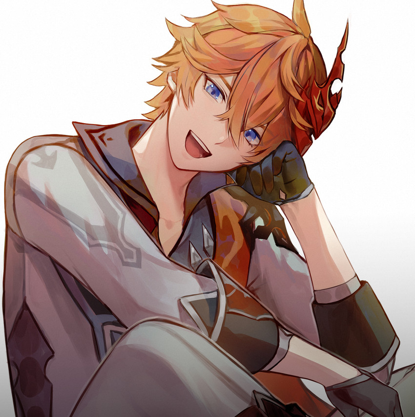 tartaglia (genshin impact) drawn by penguu_(green528)