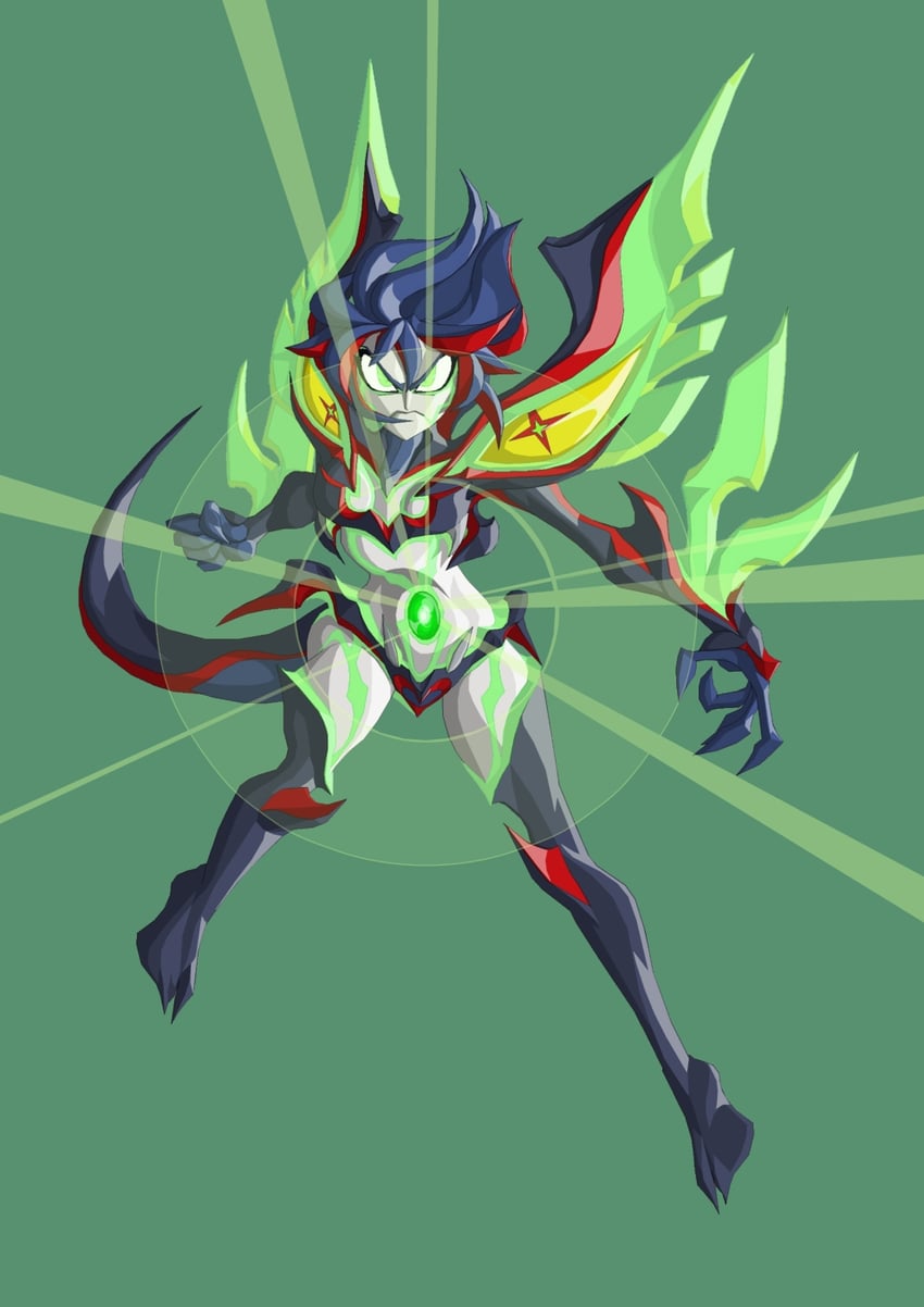 matoi ryuuko and senketsu (marvel and 1 more) drawn by terry_jones_(tyrranux)