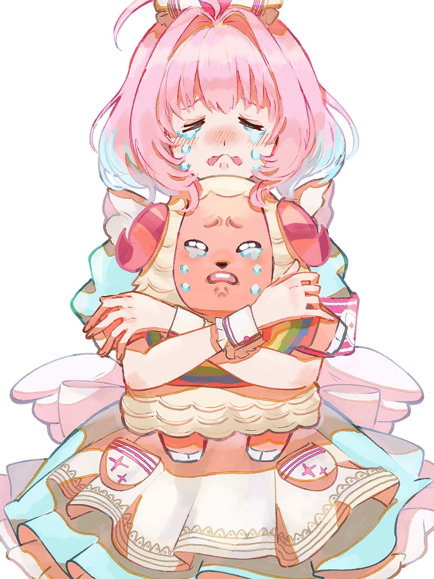 yumemi riamu and dom (idolmaster and 2 more) drawn by hamachamu