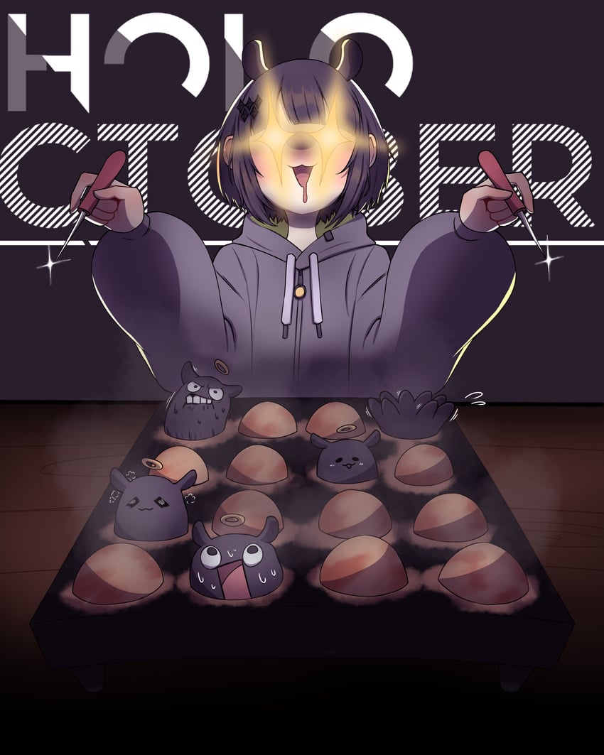 ninomae ina'nis and takodachi (hololive and 1 more) drawn by episodesub