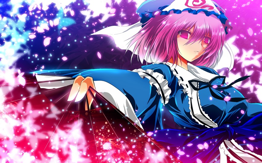 saigyouji yuyuko (touhou) drawn by nekominase