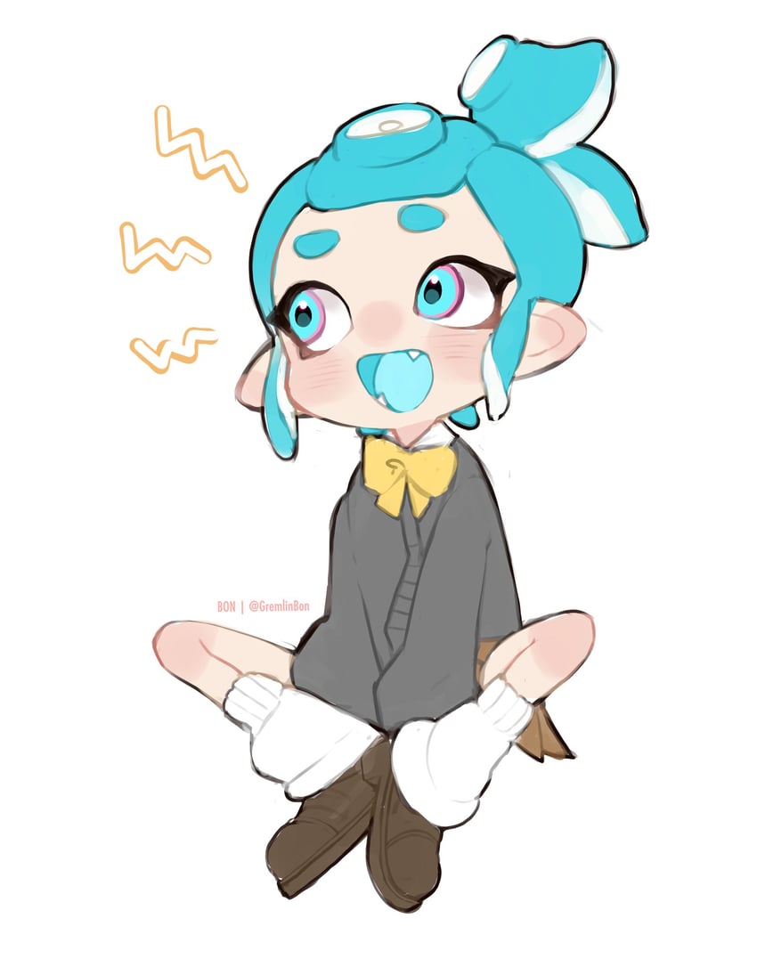 octoling player character and octoling girl (splatoon) drawn by gremlinbon